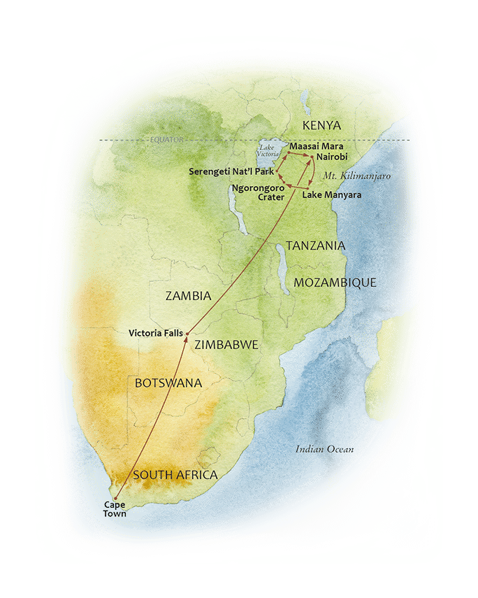 African Splendour Map