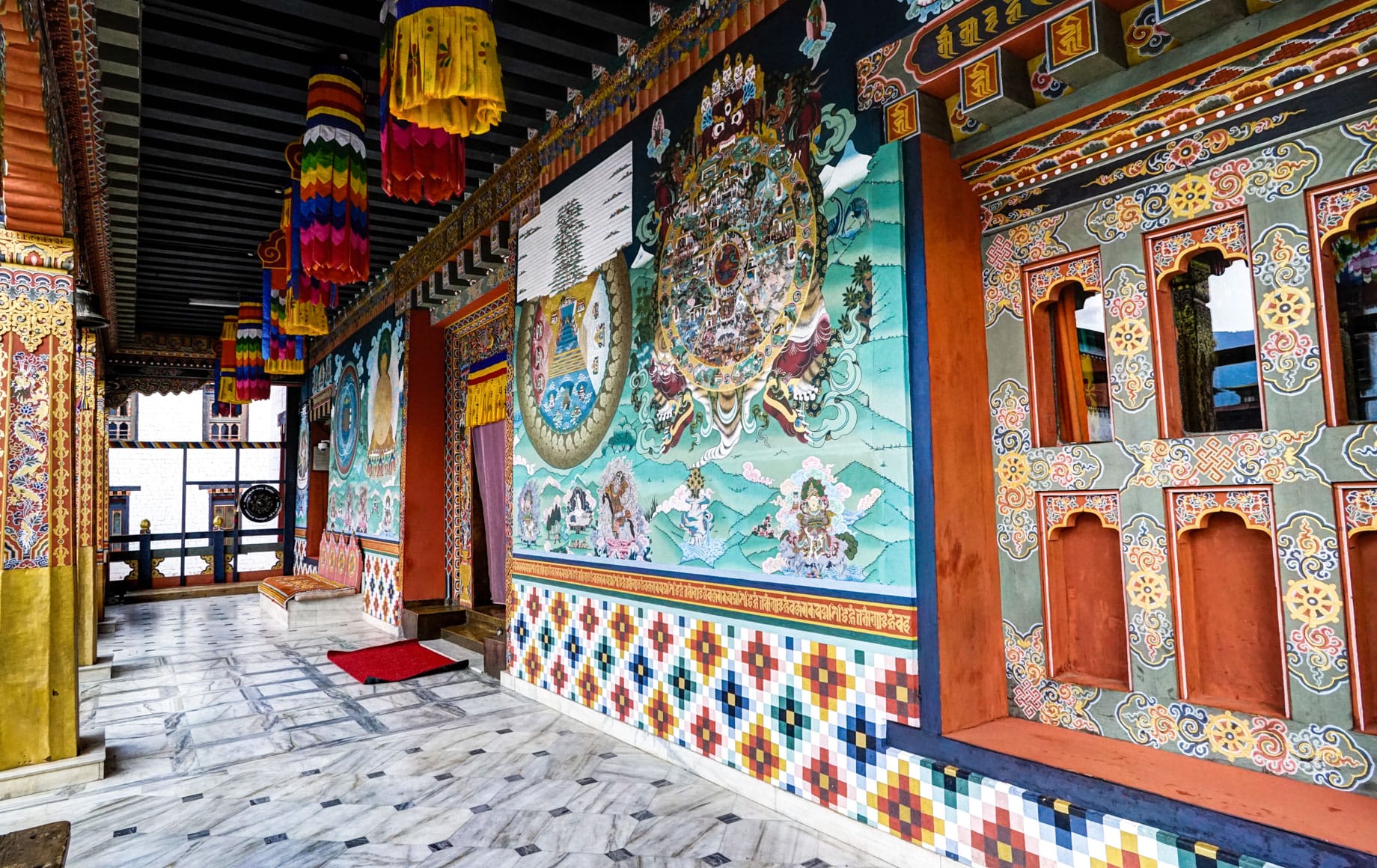 Traditional architecture in the kingdom of Bhutan