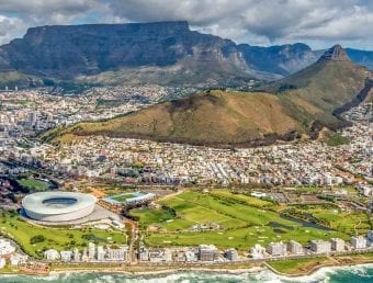 Cape town aerial view