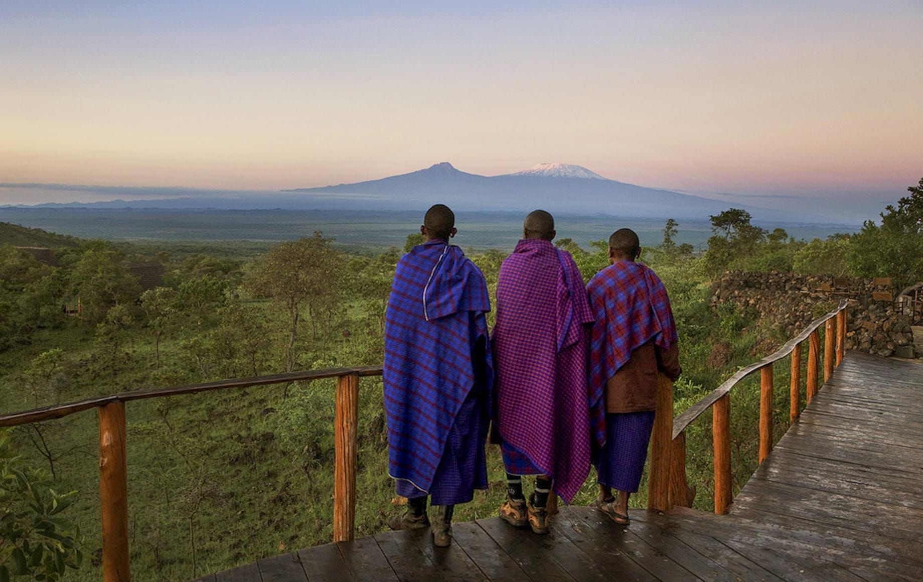 Looking out the peaceful scenery at Chyulu Hills