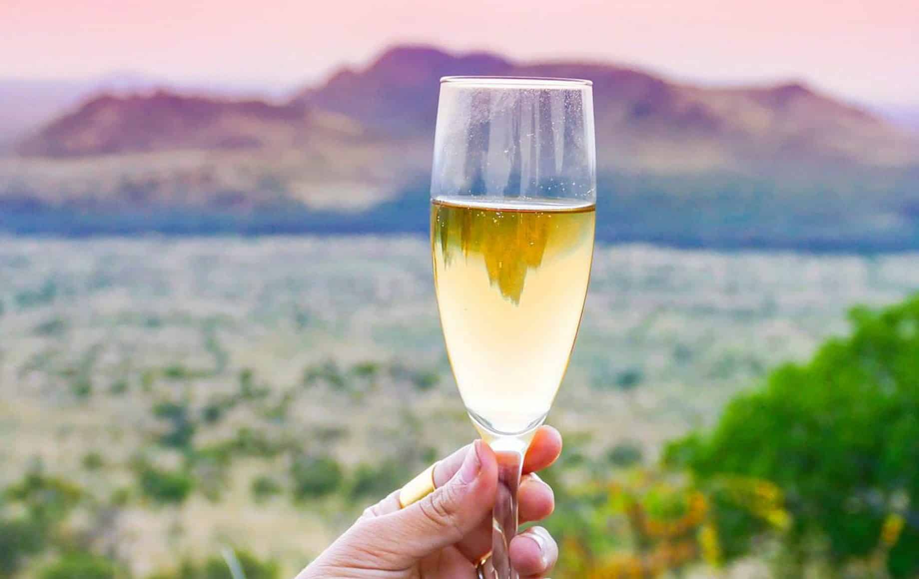 Champaign during the day at Chyulu Hills