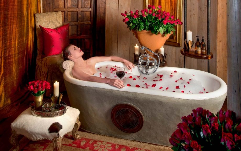 Honeymoon bath at ngorongro bath