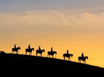 Horseback Sunset