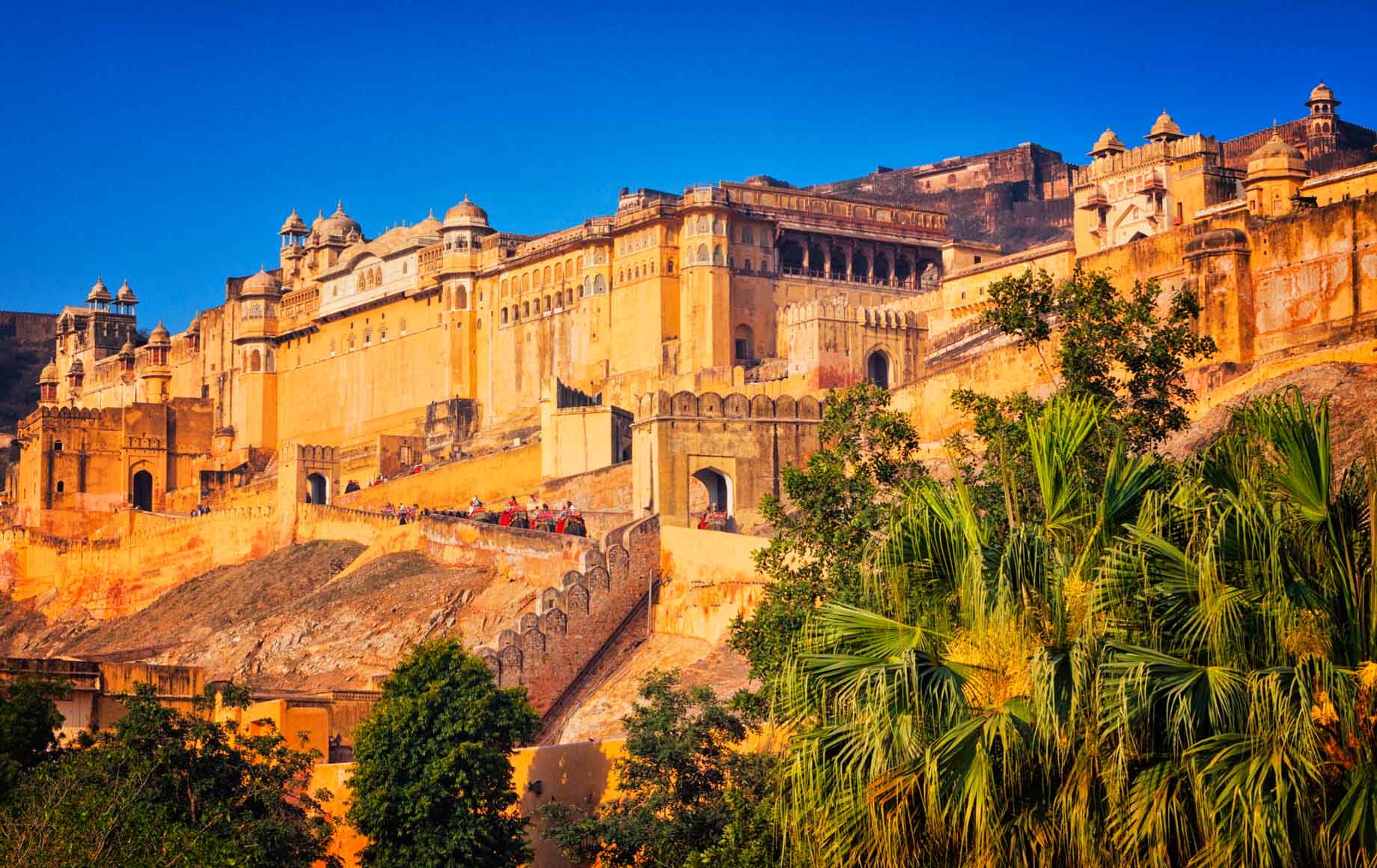 Sun Shining on Beautiful Architecture at Jaipur