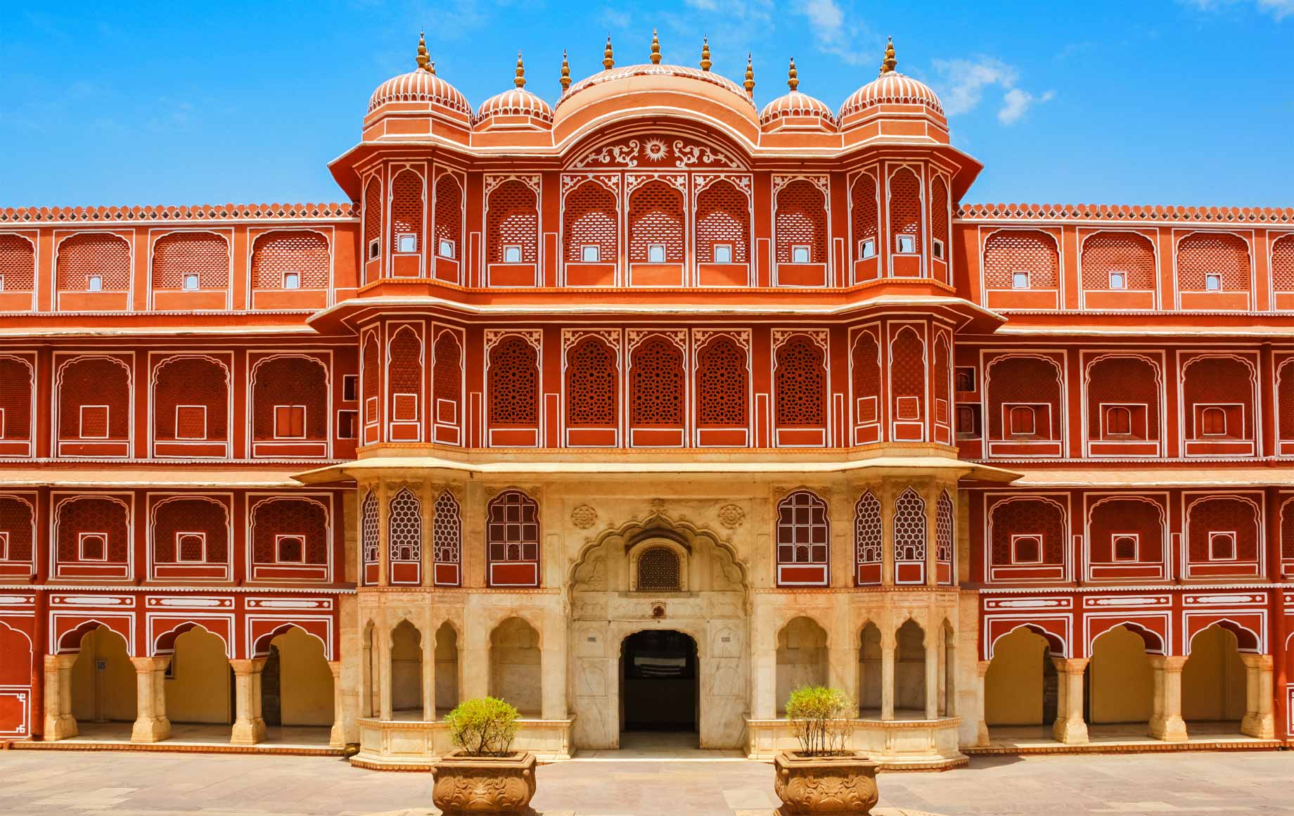 Jaipur Architecture and Bright Sky