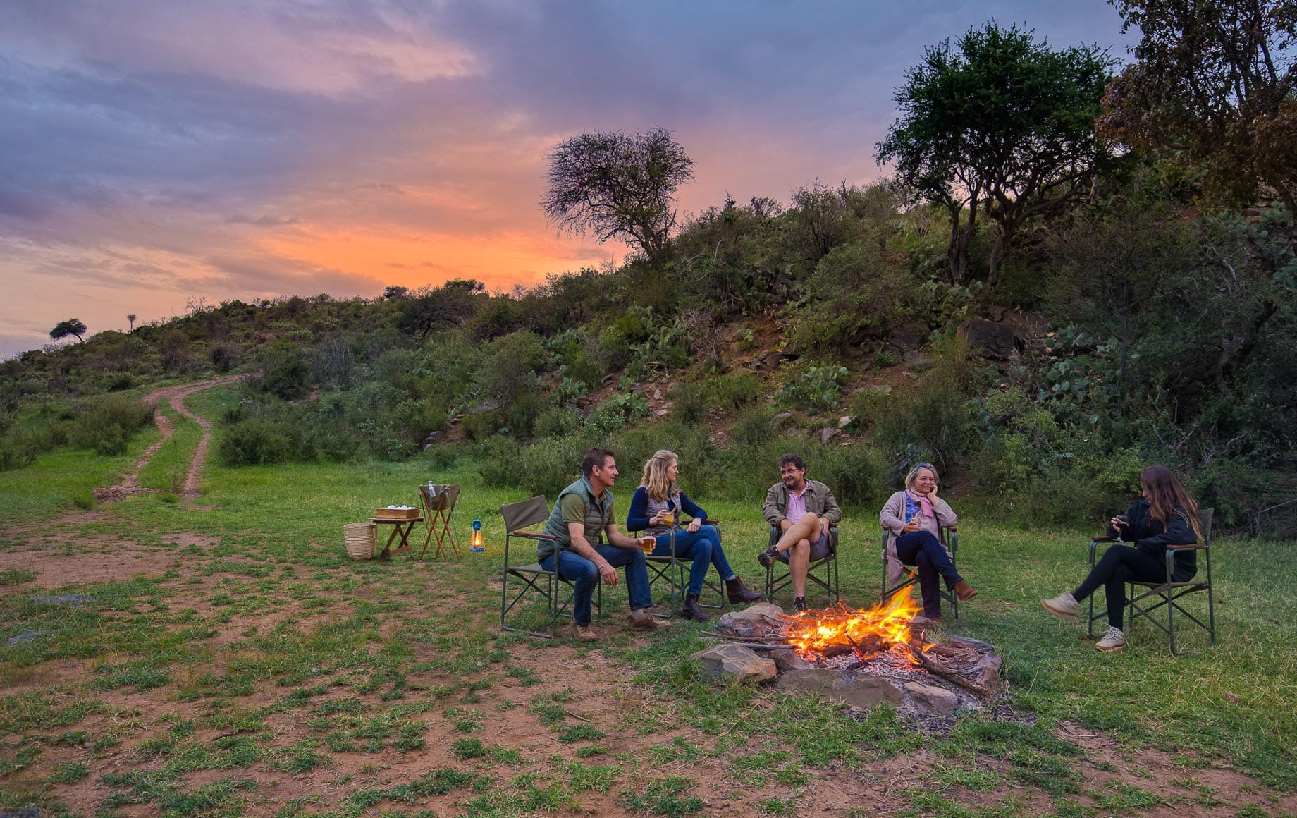 Campfire in Laikipia Plateau