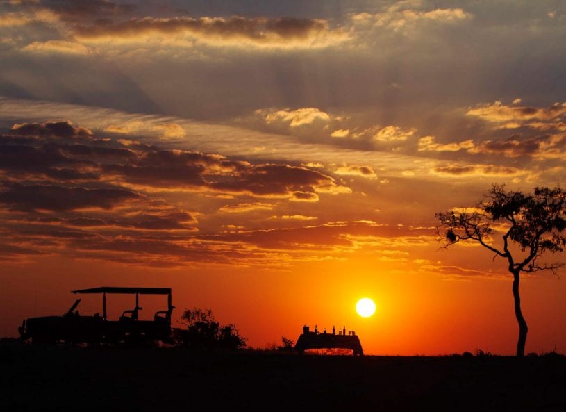 Sunset dinner at Savuti Chobe