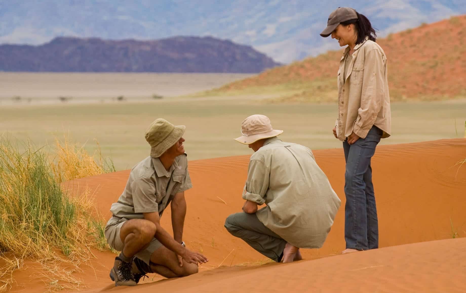 Chatting at the Sossusvlei Namib Desert