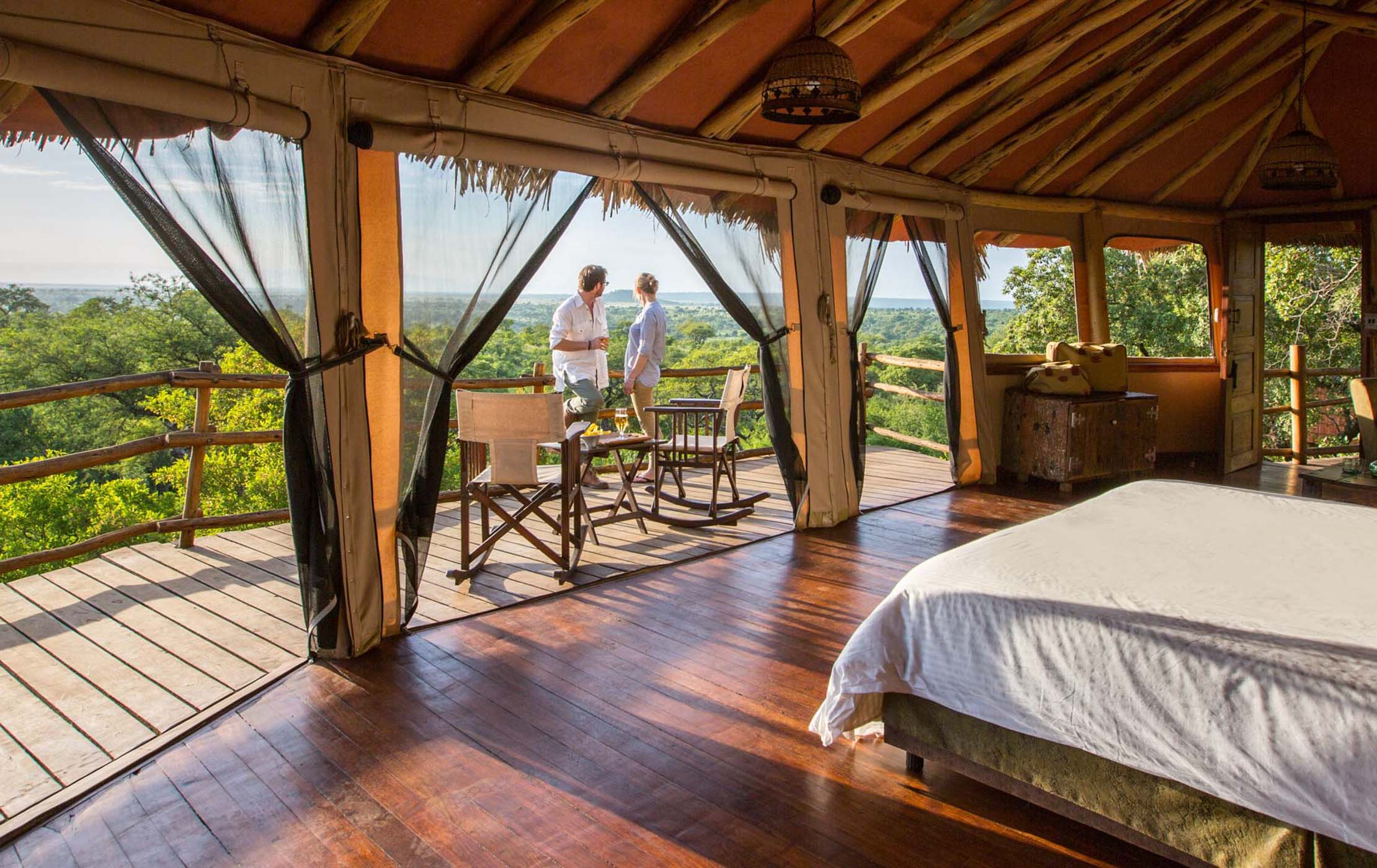 Tarangire Treetops Lodge couple