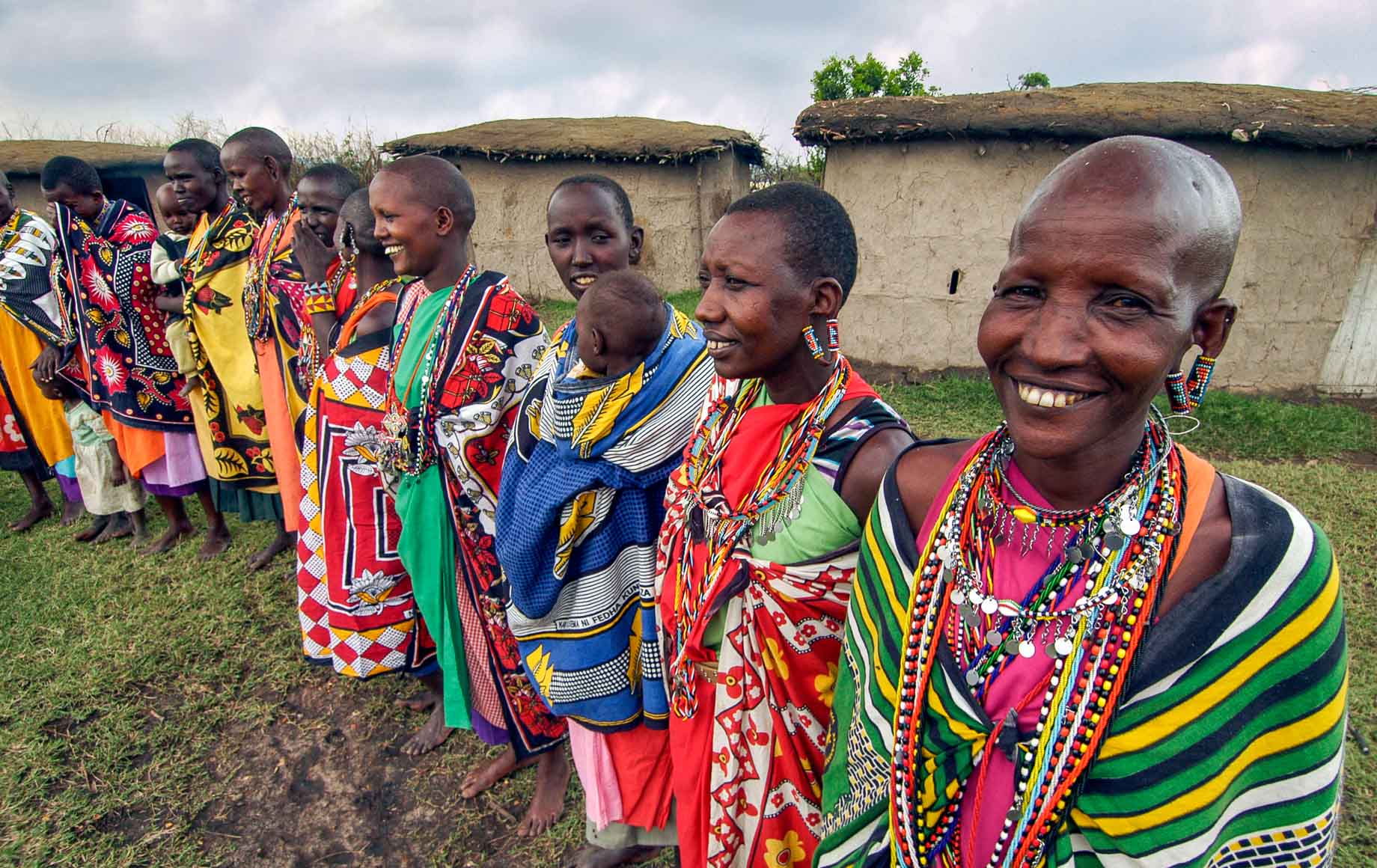 he Masai people roam between the Mara in Kenya and the Serengeti in Tanzania