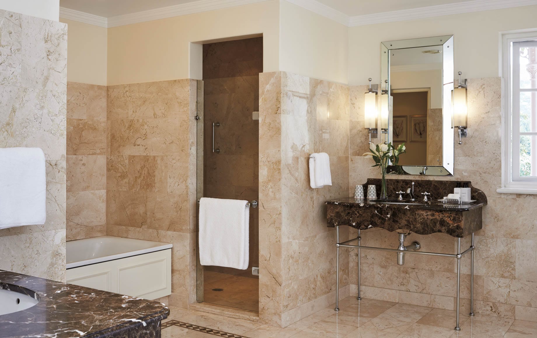 Luxurious Bathroom of Belmond Mount Nelson Hotel in Africa