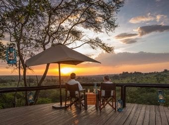 Viewing sunset together