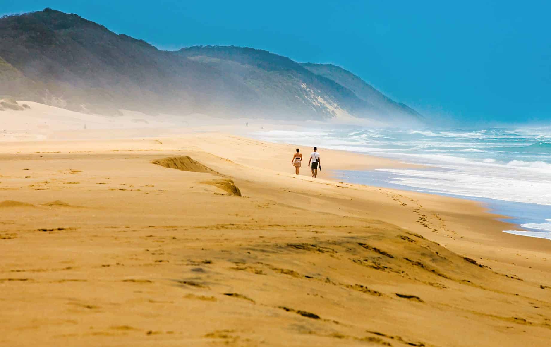 Beautiful beach view at the eastern cape