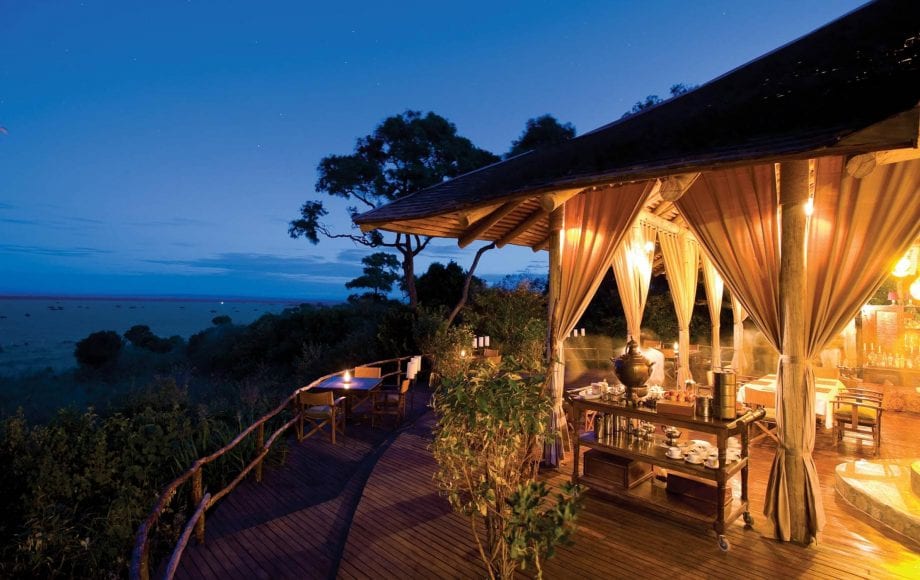 Bateleur Camp at night