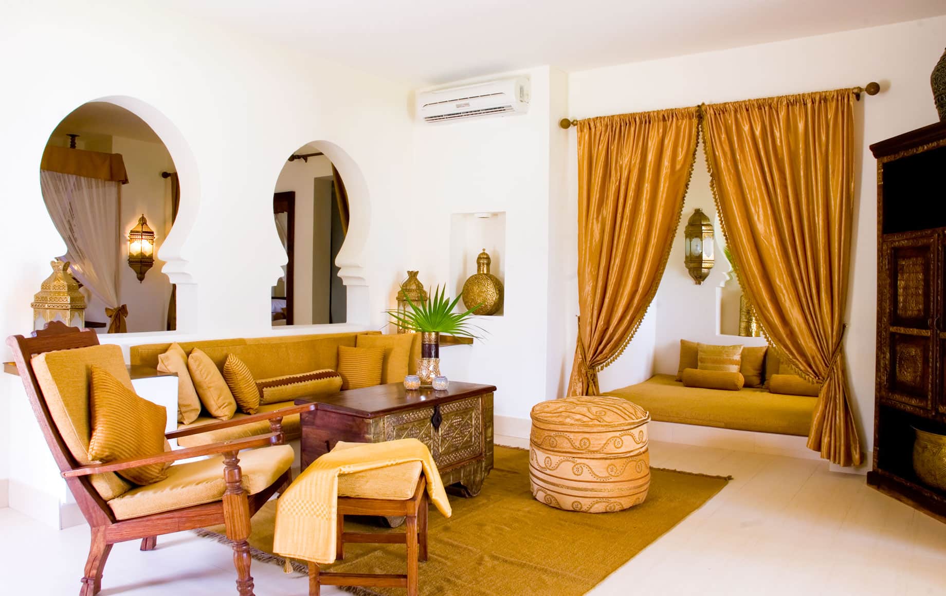 Interior seating area of Baraza Resort & Spa