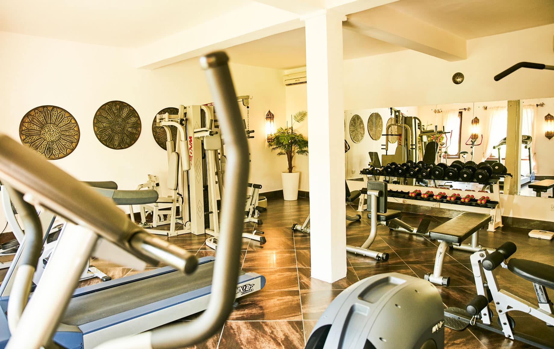 Fitness room at Baraza Resort & Spa