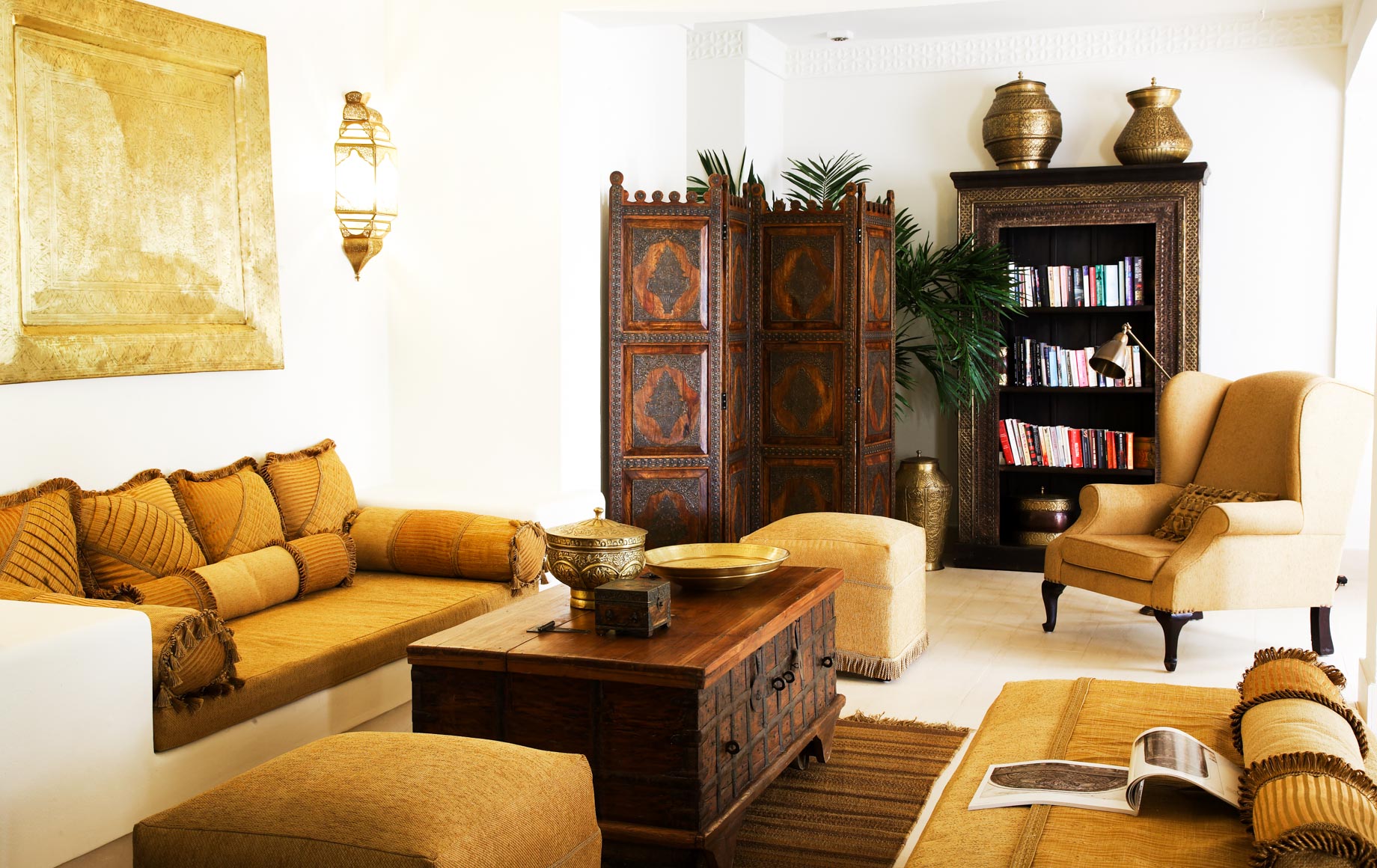 Interior lounge area of Baraza Resort & Spa