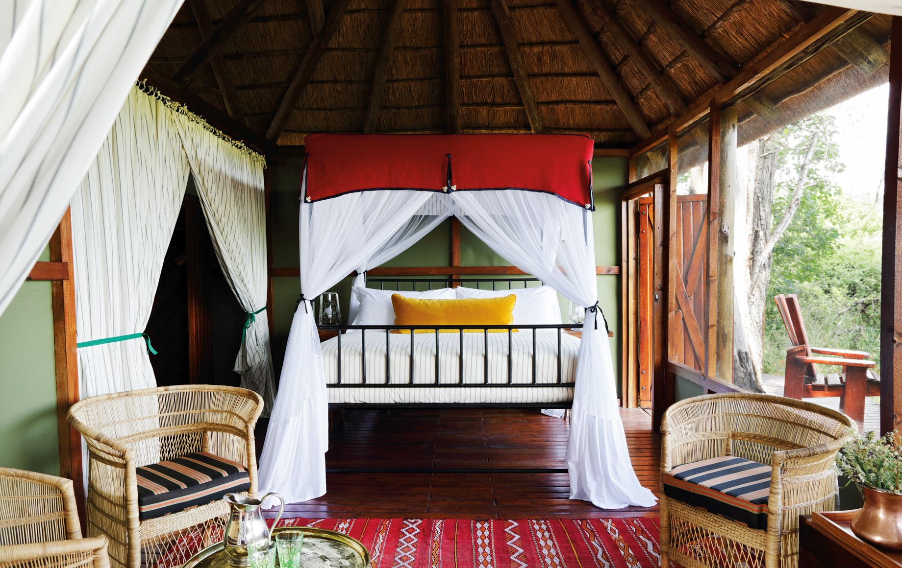 Interior of Mapula Lodge bedroom