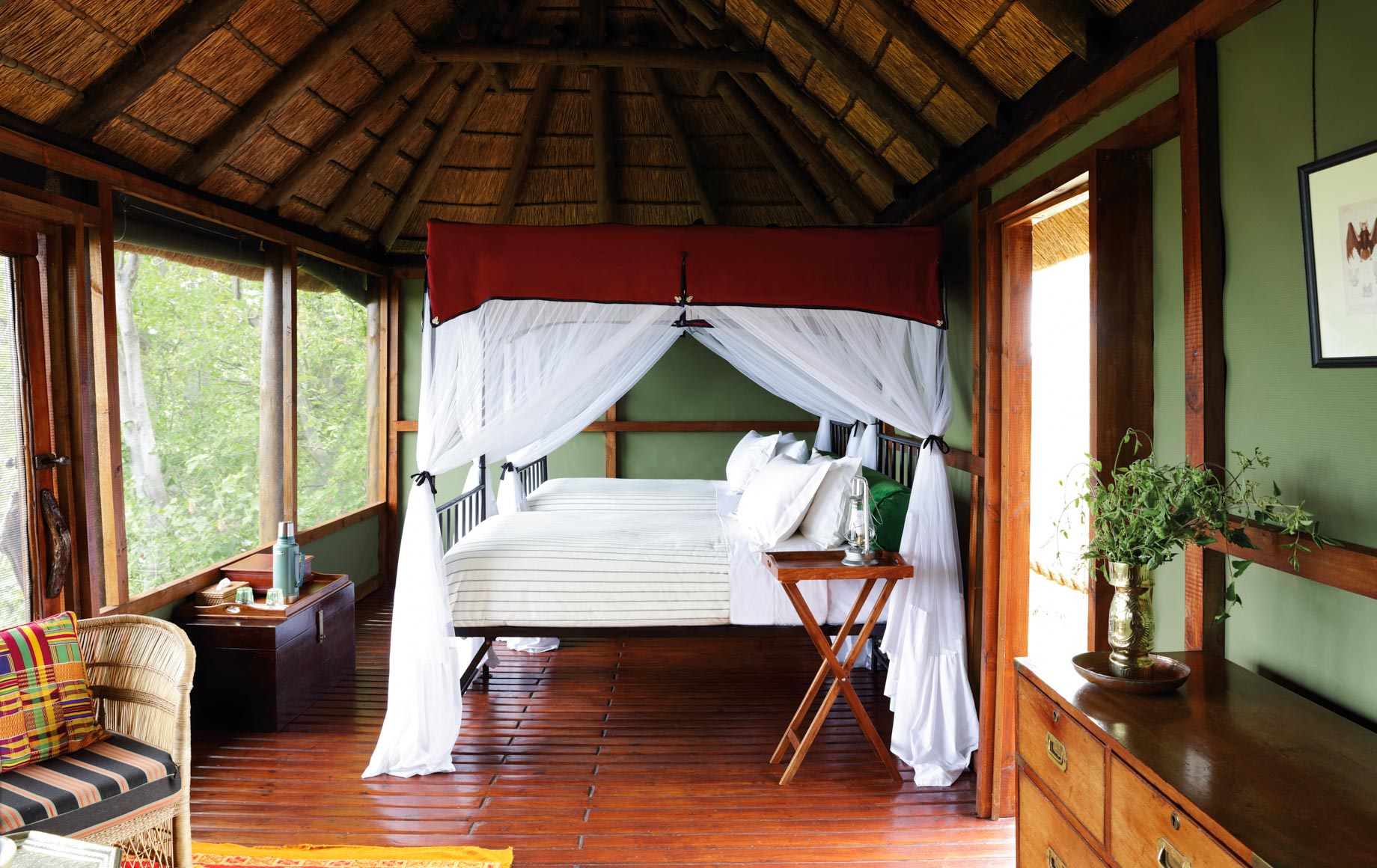 Interior of Mapula Lodge bedroom