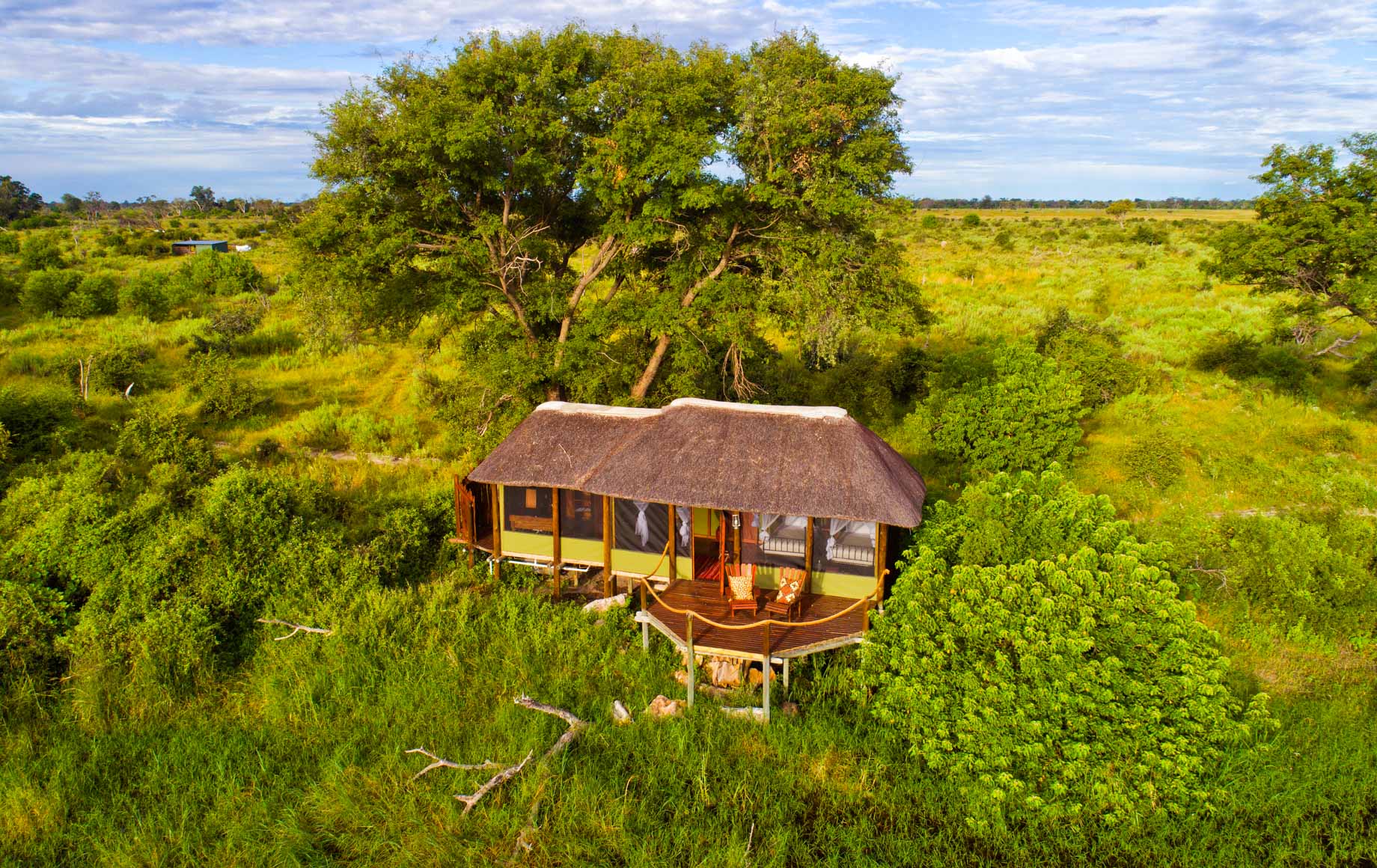 Aerial view of Mapula Lodge suite