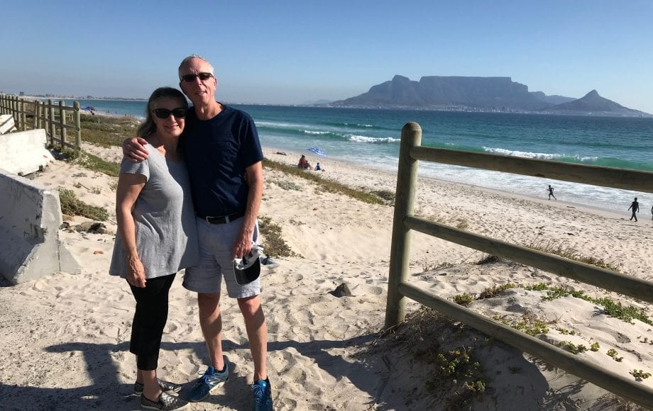 A couple at the beach