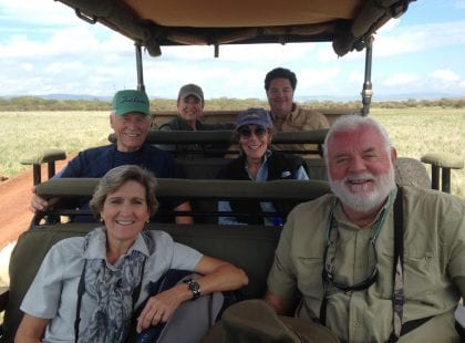 A group in a jeep