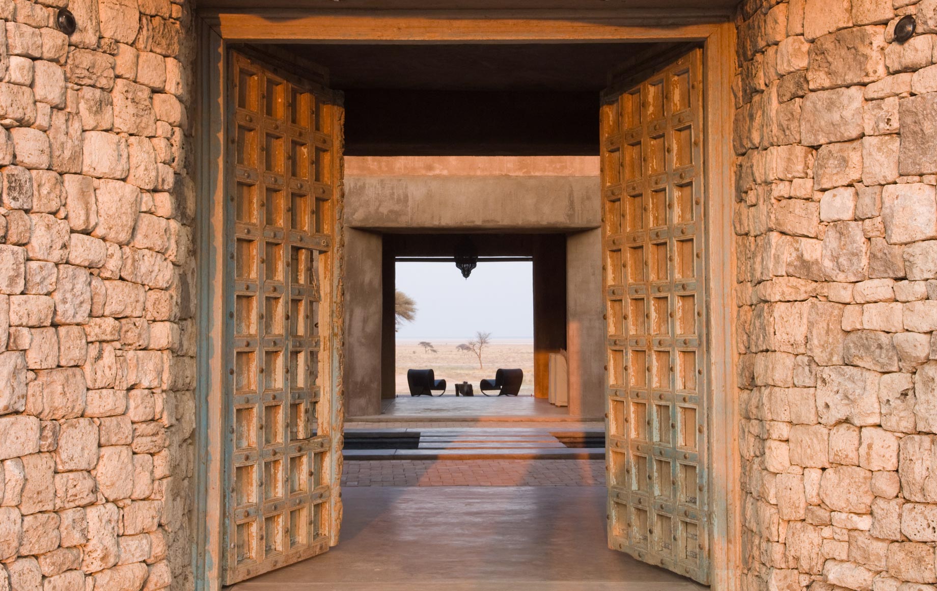 Large doors of Onguma the Fort