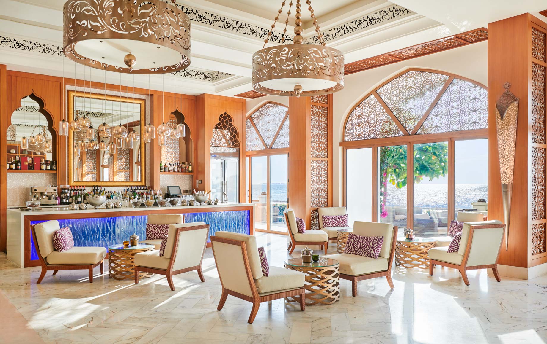 Interior lounge area of Park Hyatt, Zanzibar