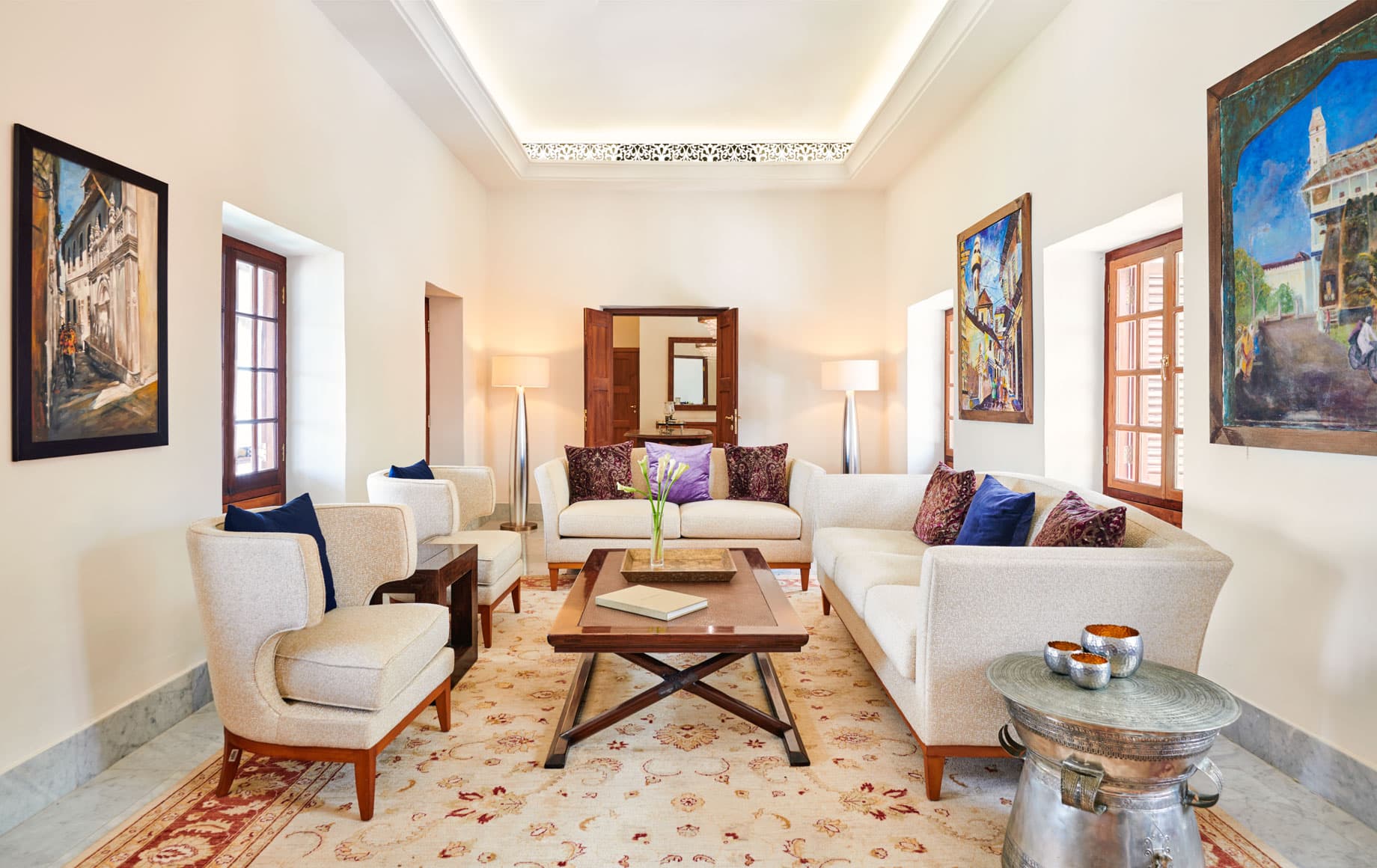 Interior living area of Park Hyatt, Zanzibar