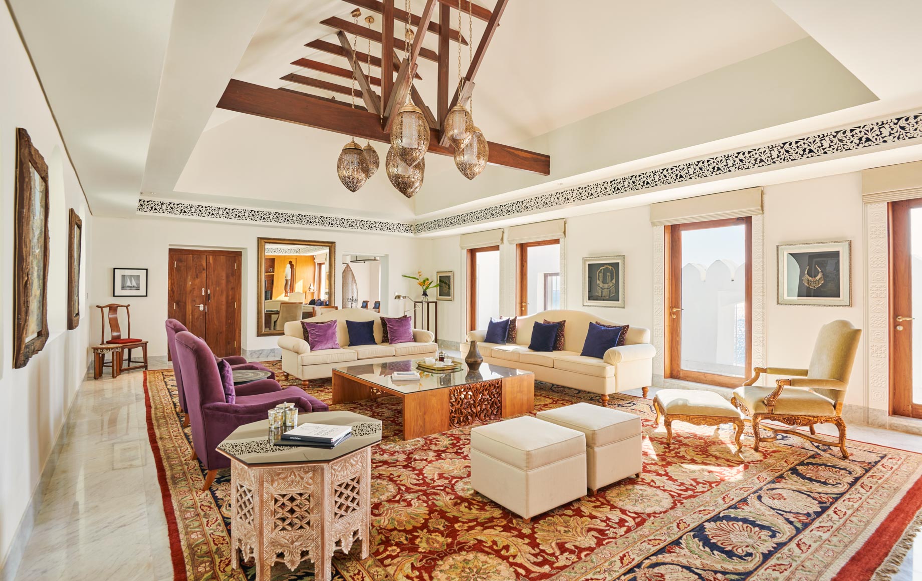 Interior lounge area at Park Hyatt, Zanzibar