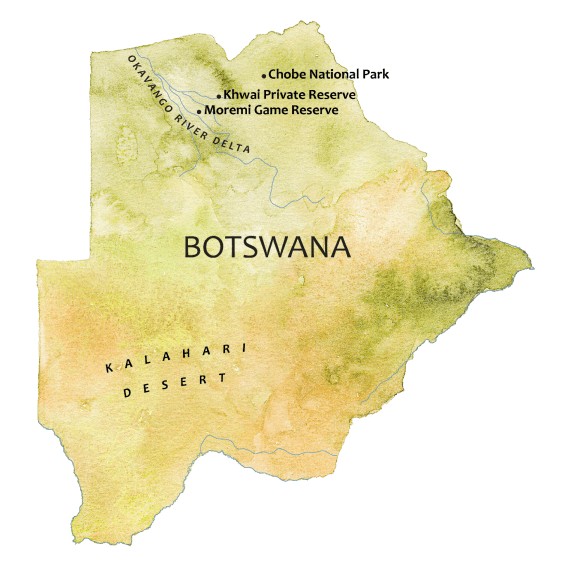 botswana map