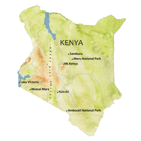 Kenya map