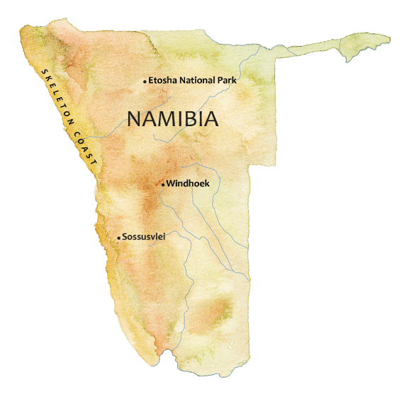 namibia map