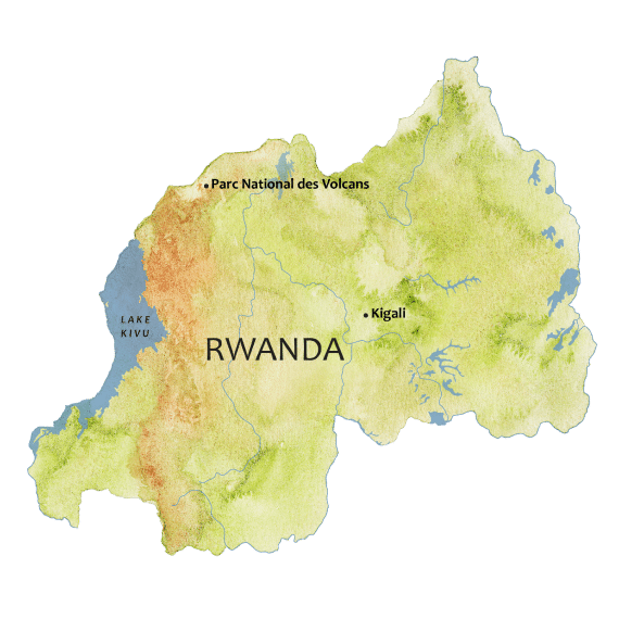 rwanda map