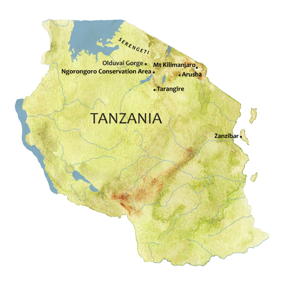 tanzania map