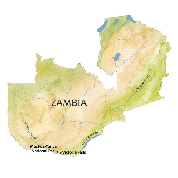 zambia map