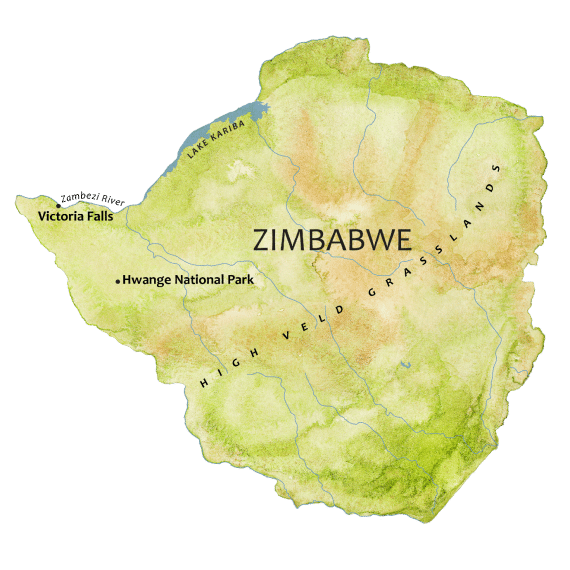 zimbabwe map