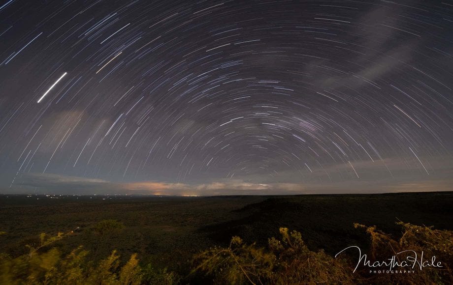 a timelapse photo of the sky