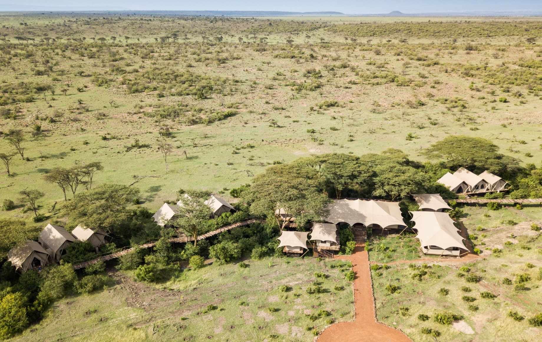 an aerial photo of Mara Nyika