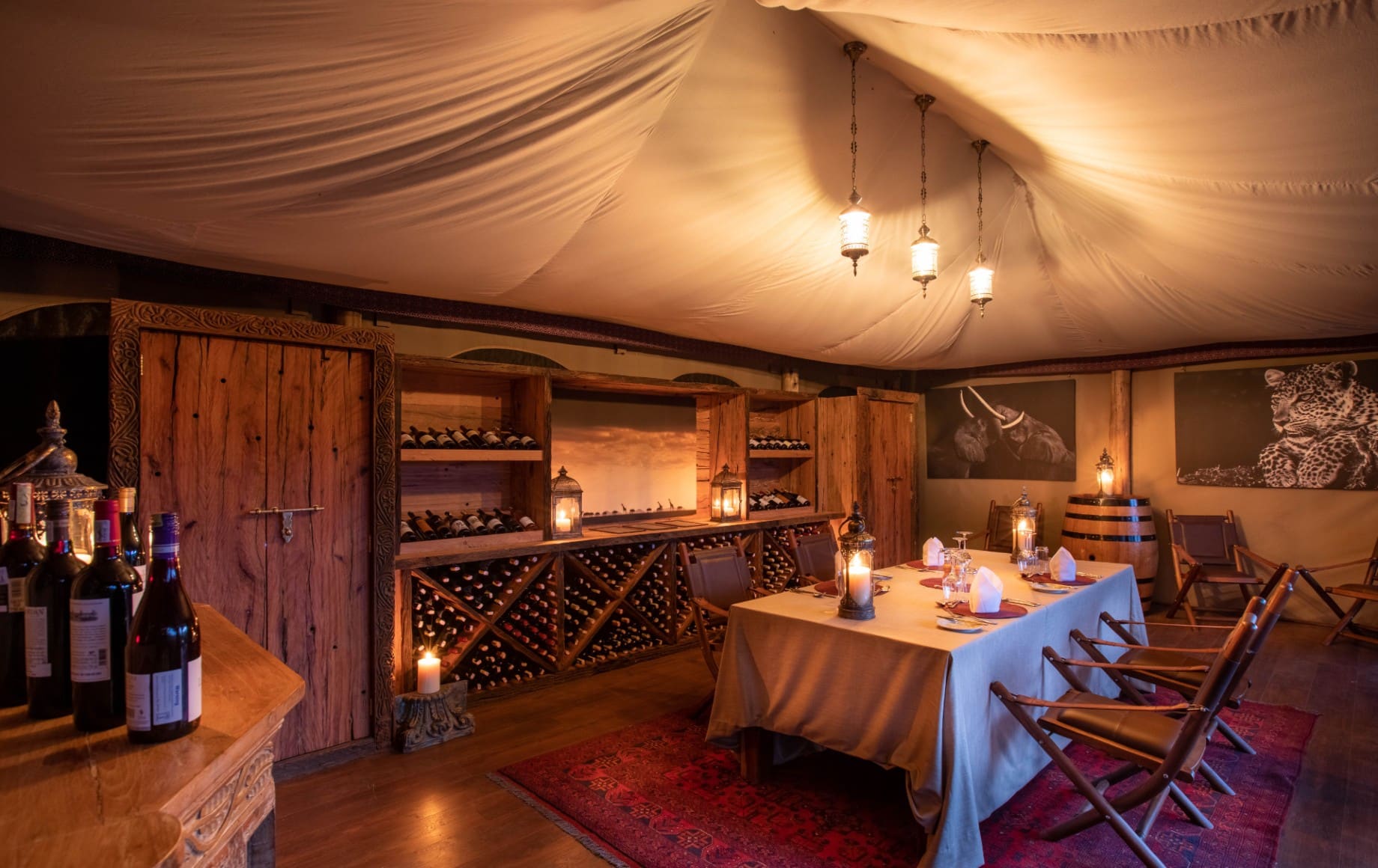 a dinner room at Mara Nyika