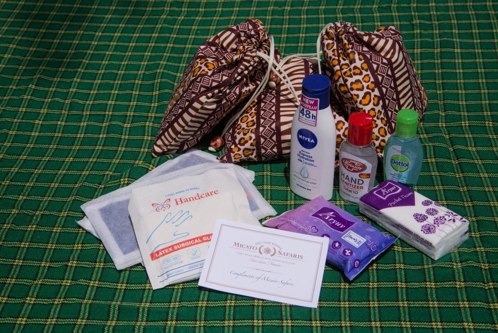 personal sanitzation kit from Micato